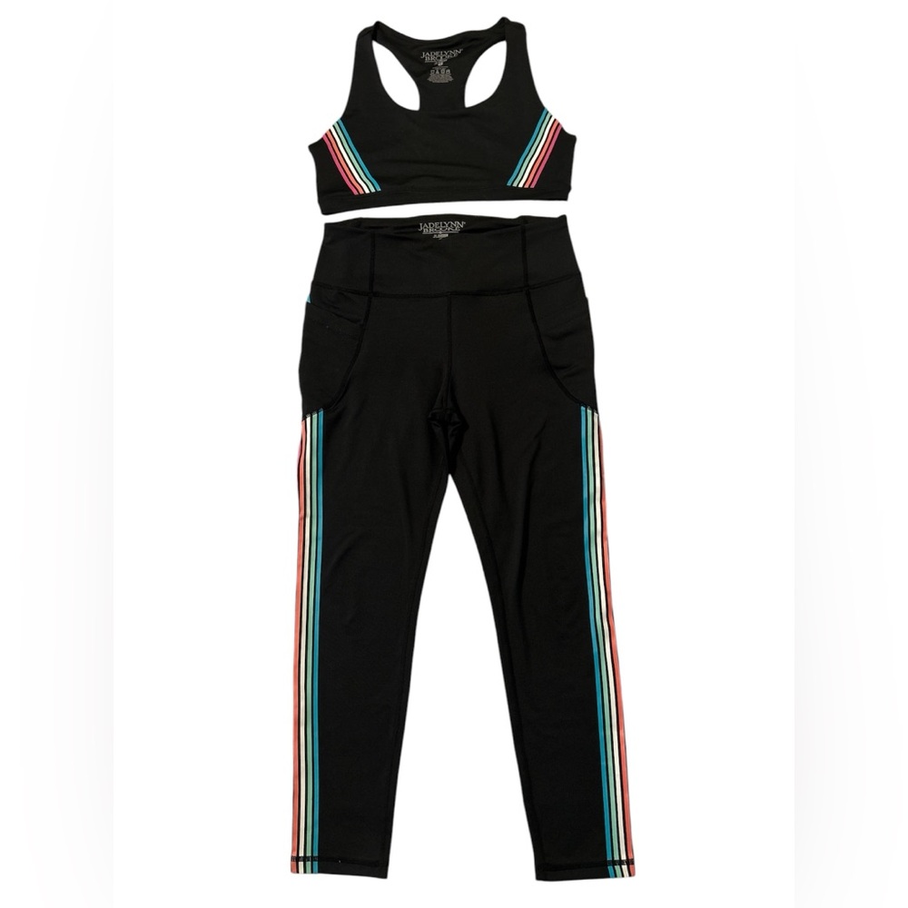 Jadelynn Brooke 2 Piece Leggings (Med) Sports Bra (Large) Set - JLB Fit